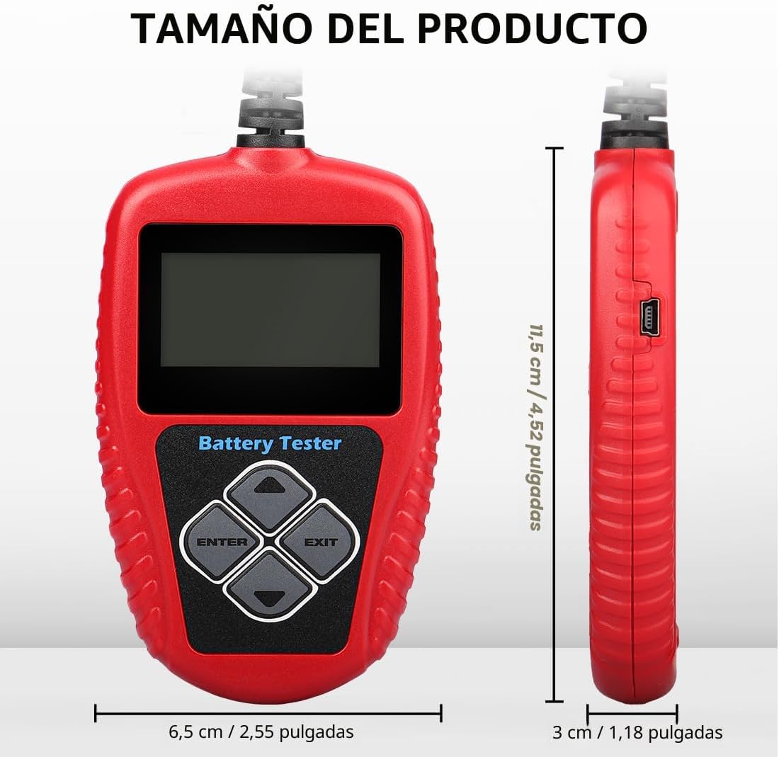 Ancel BA101 potenciómetro para carga de batería automotriz profesio...