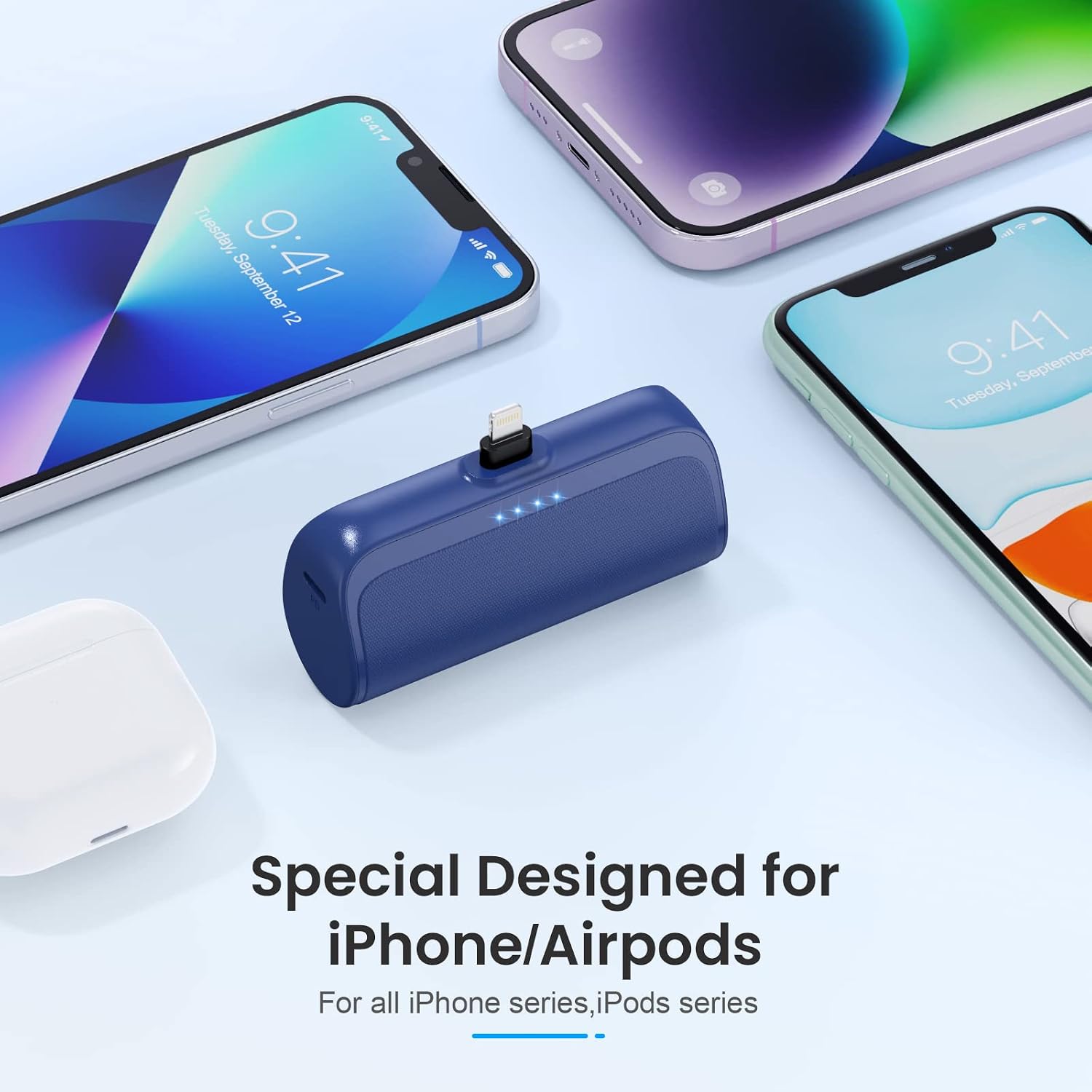 [Paquete de 2] Mini Cargador Portátil para iPhone 5200mAh, 20W PD B...