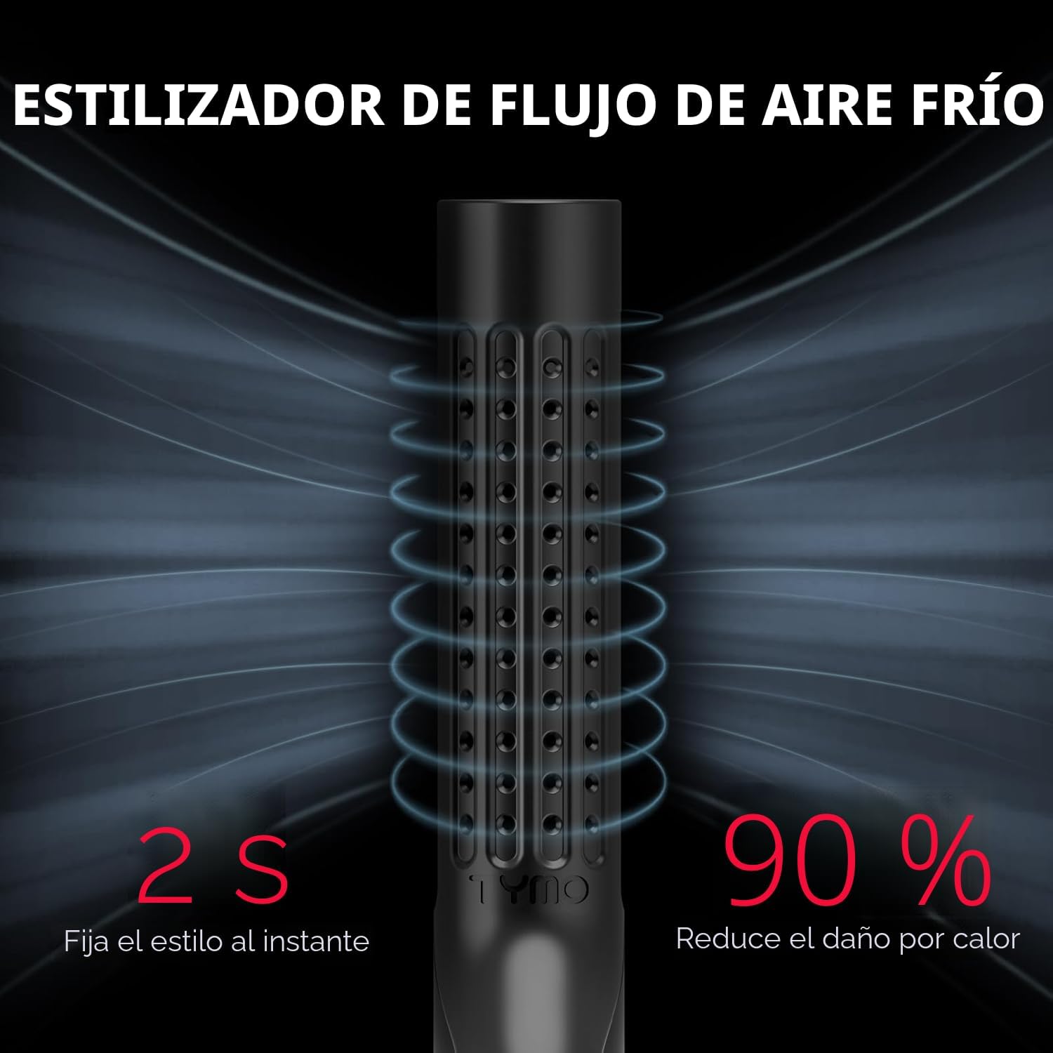 TYMO Airflow 2.0 - Plancha para alisar el cabello y rizador 2 en 1...