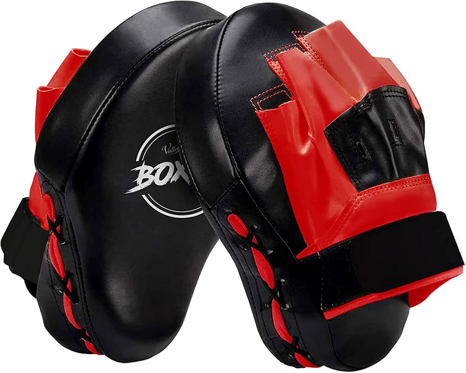 Valleycomfy - Manoplas de boxeo curvadas de piel sintética para ent...