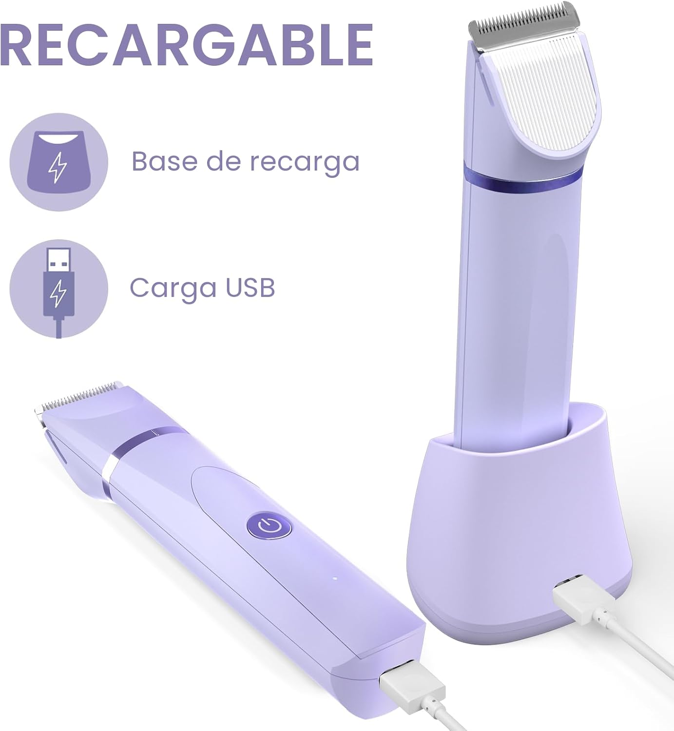OLOV Cortadora de Vello Corporal Eléctrica - Recortadora de Ingle p...