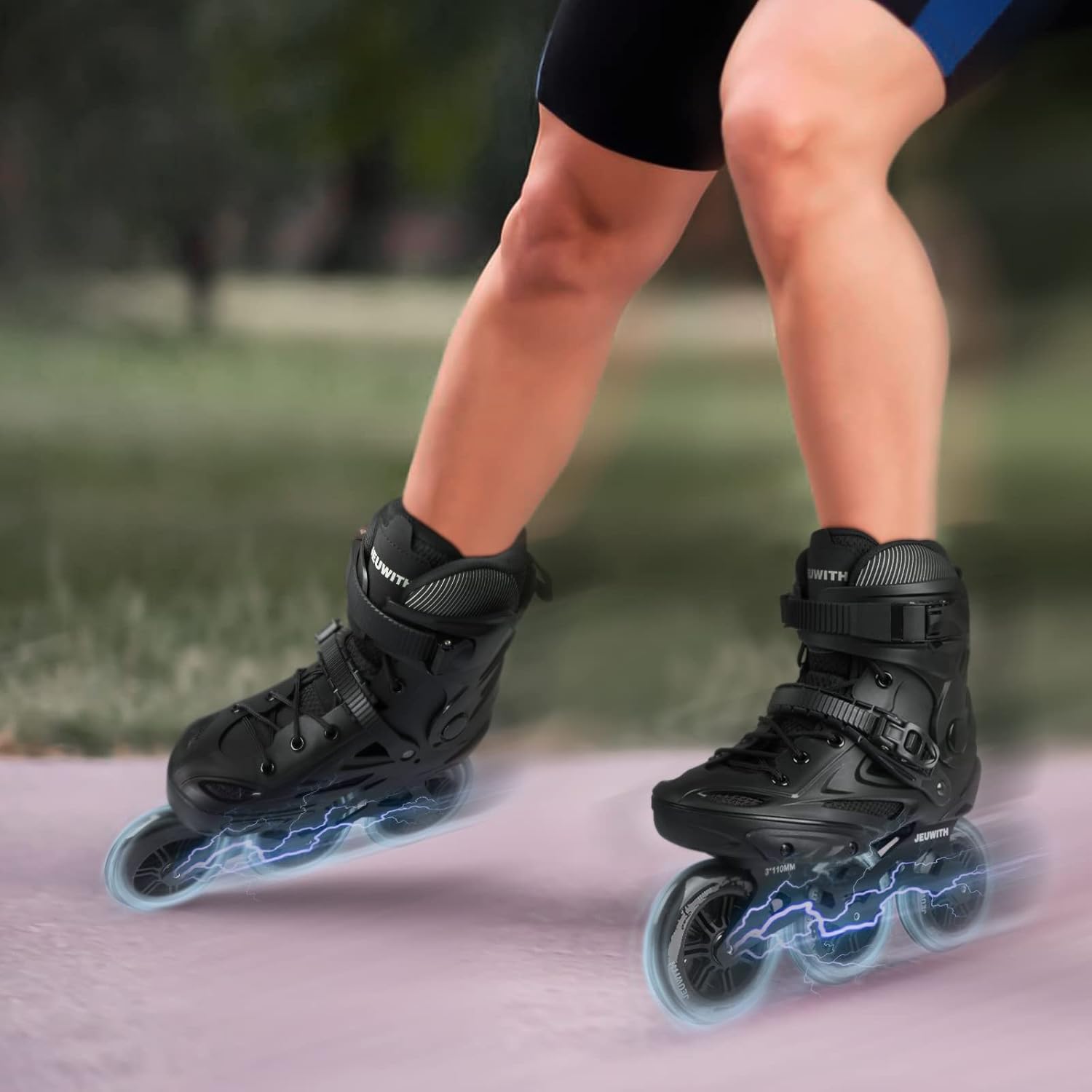 Patines en línea para hombres y mujeres, patines de 3 ruedas para h...