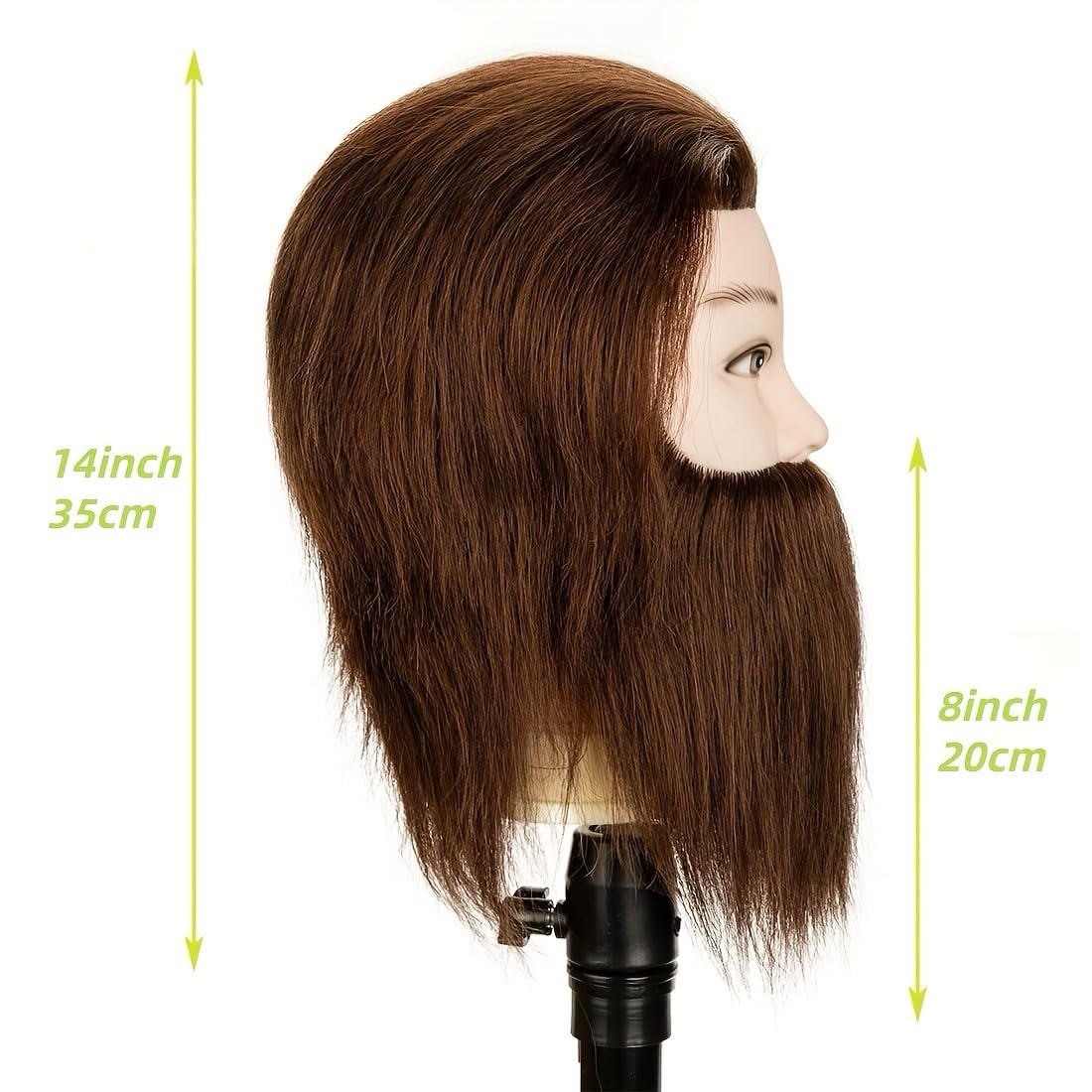 Yiifiulyn Cabeza de maniquí de peluquero macho, cabeza de maniquí d...