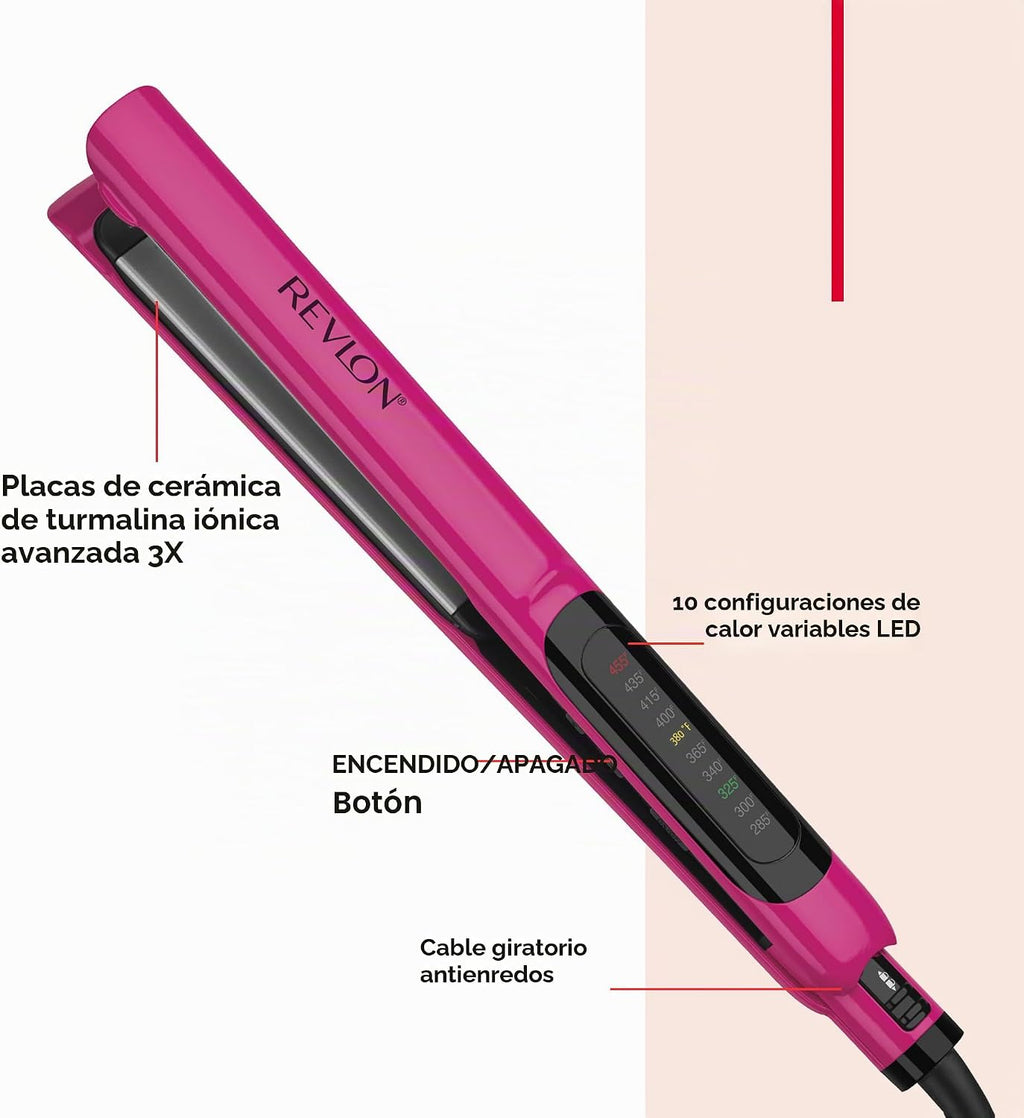 Revlon Smooth Brilliance Plancha de cabello de cerámica | Desliza s...