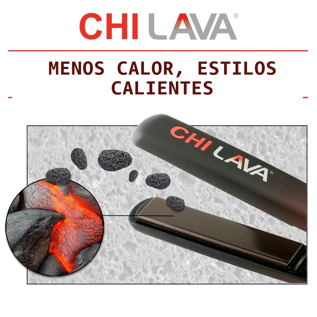CHI Plancha Plana Original de Cerámica Lava, Alisadora de Pelo para...