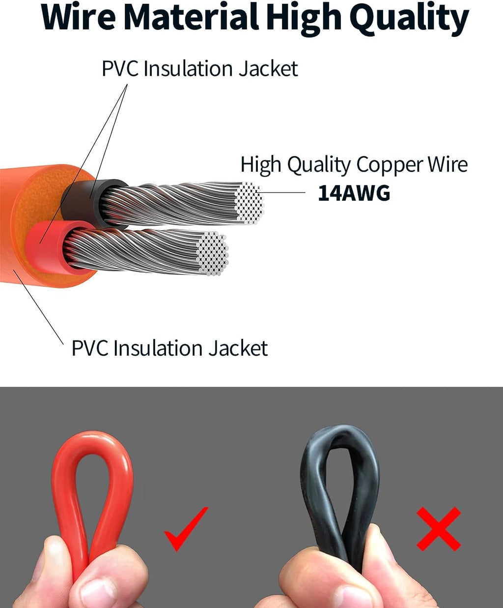 Tonton Cable de carga de batería de automóvil de 12 V, cable de 14...