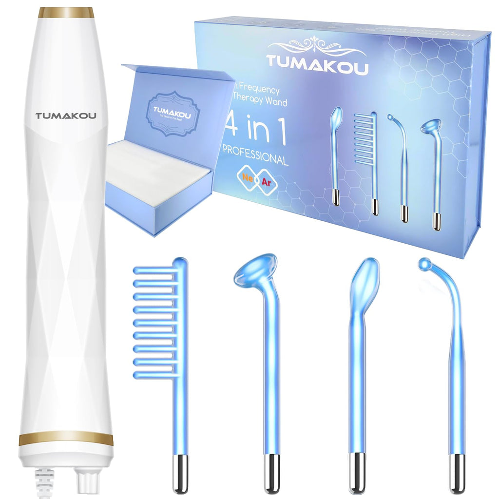 Dispositivo facial de alta frecuencia, varita facial TUMAKOU Blue d...