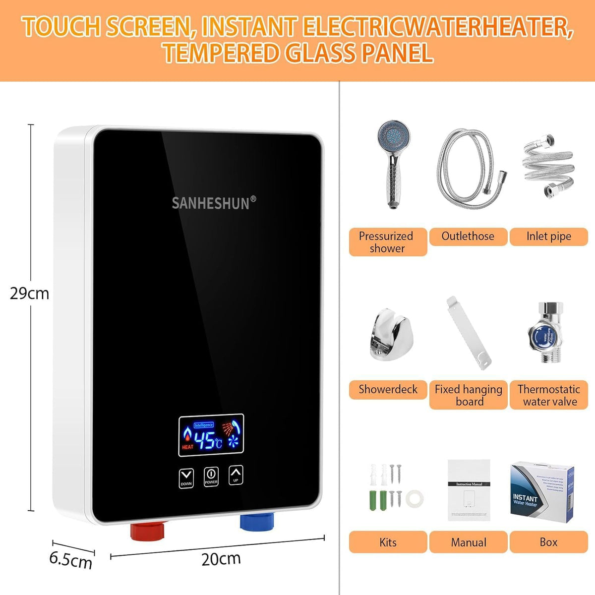 Calentador de agua eléctrico sin tanque, calentador de agua instant...