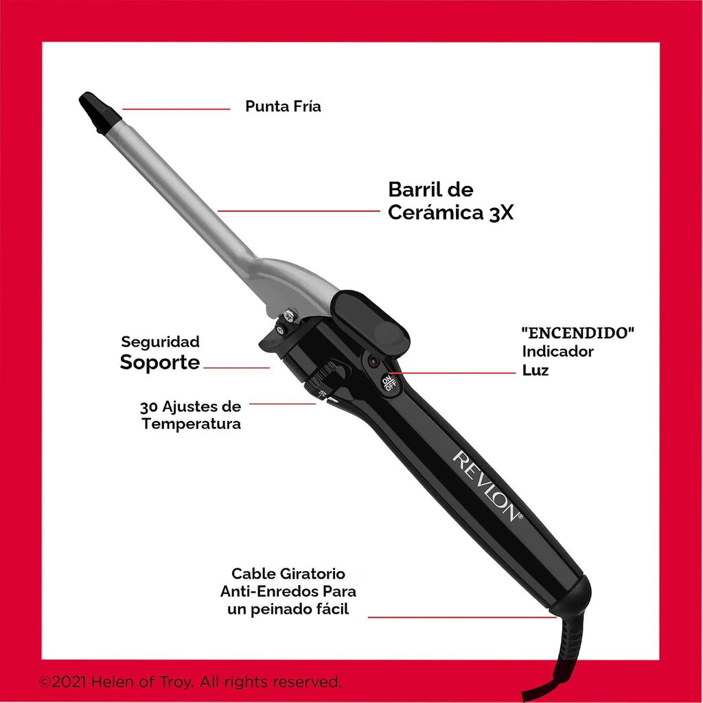 Revlon Perfect Heat - Plancha rizadora de cerámica triple | Para ri...