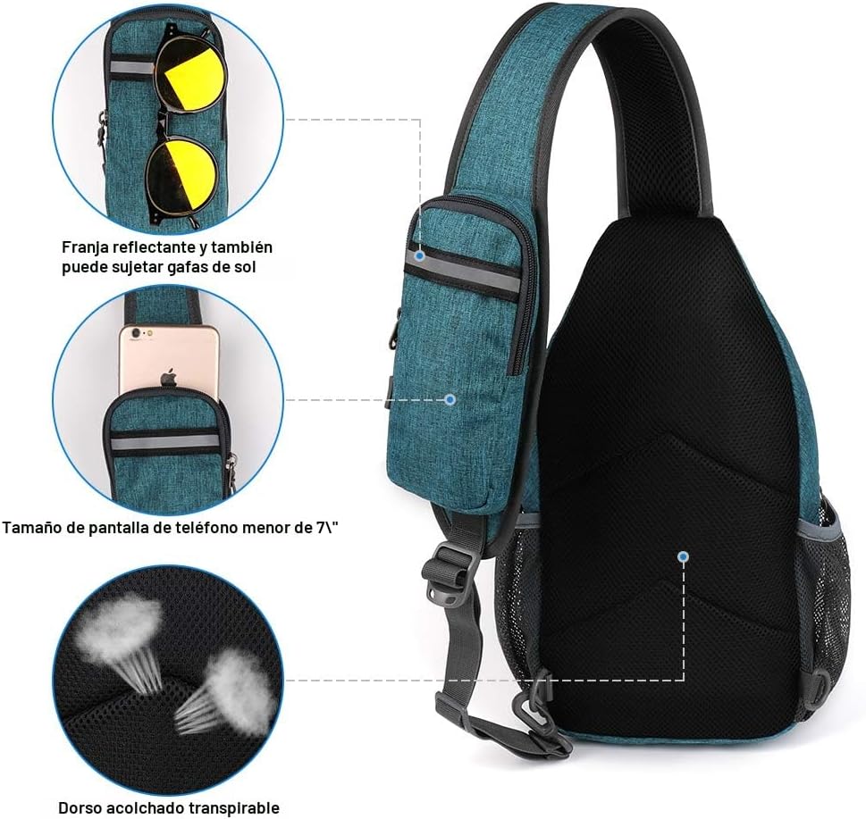 WATERFLY Mochila pequeña de senderismo con correa: mochila de sende...