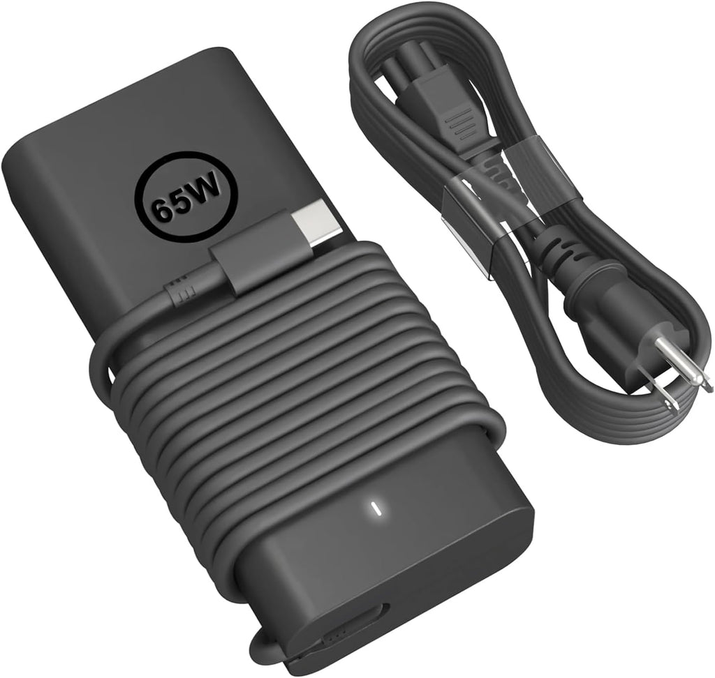 HBONY Cargador USB Tipo C de 65W 60W Compatible con Laptop Dell Lat...