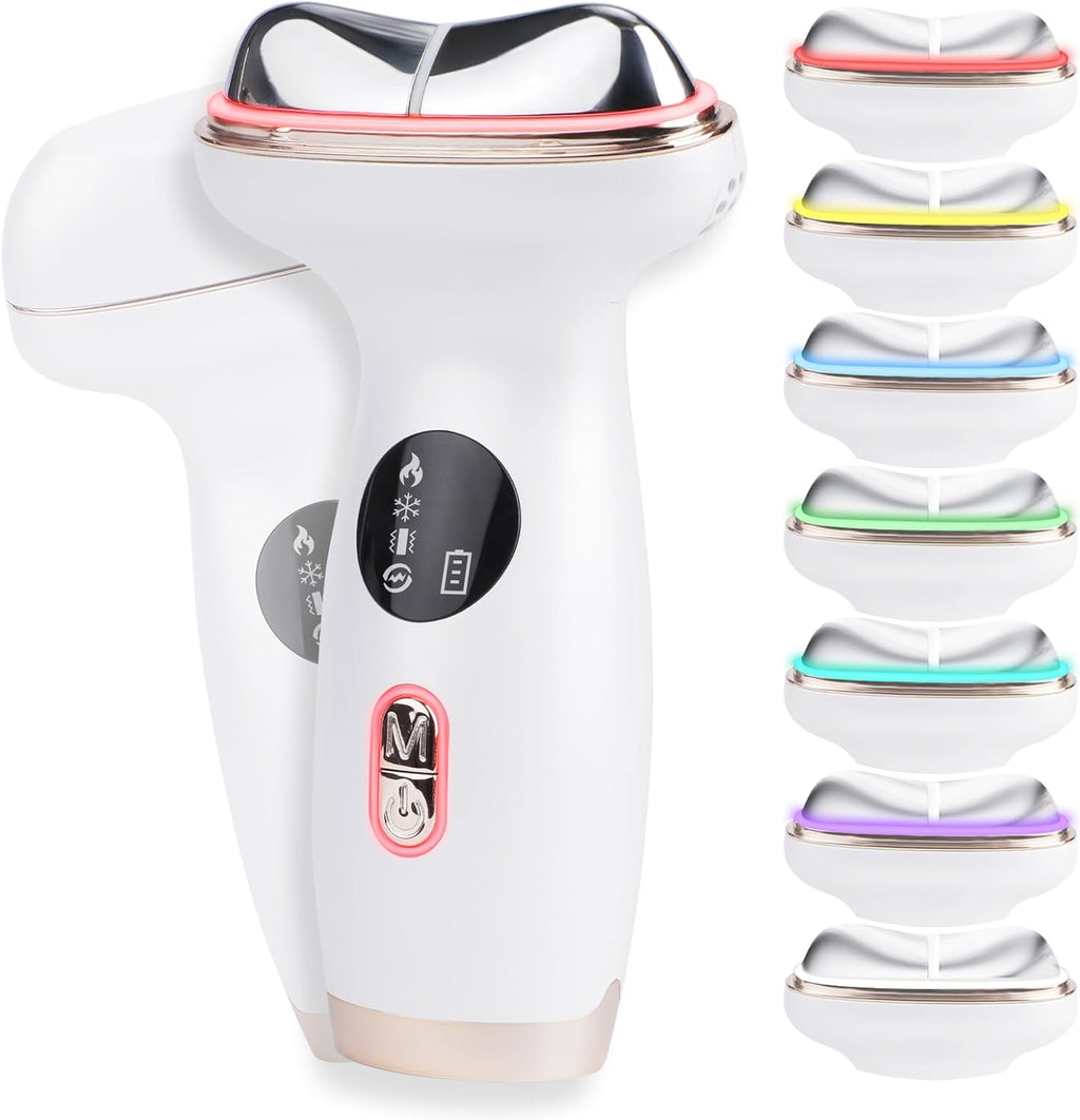Dispositivo facial de microcorriente con terapia de luz roja \u2013...