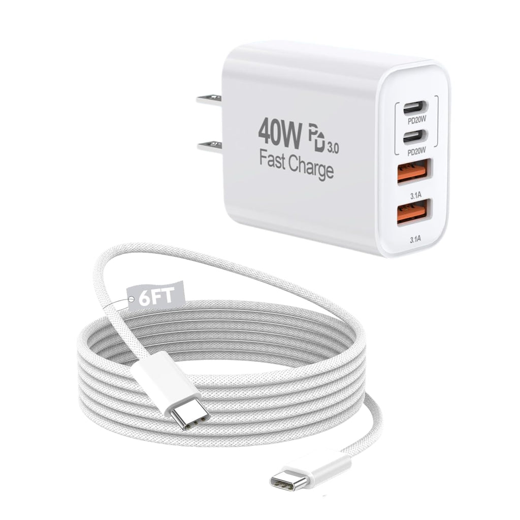 [Certificado MFi de Apple] Cargador rápido de 40 W para iPhone 17\/...