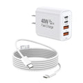 [Certificado MFi de Apple] Cargador rápido de 40 W para iPhone 17\/...