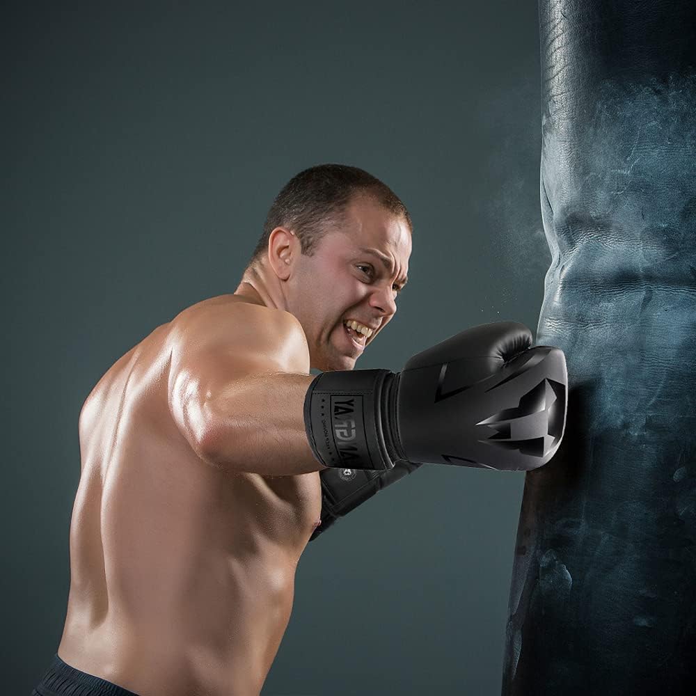 LangRay Guantes de Boxeo para Adultos Hombres Mujeres, Guantes de E...