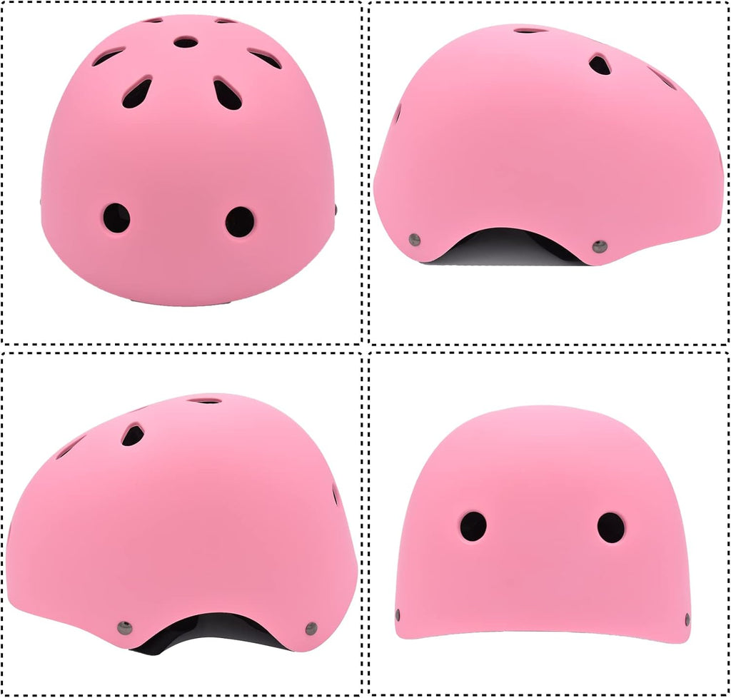 Juego de casco para niños con rodilleras, coderas y muñequeras, cas...