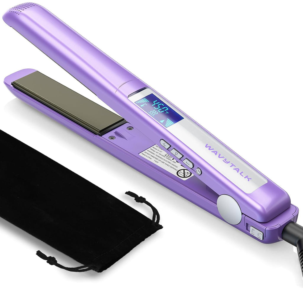 Plancha plana de pelo Pro de Wavytalk, plancha plana 100% de titani...