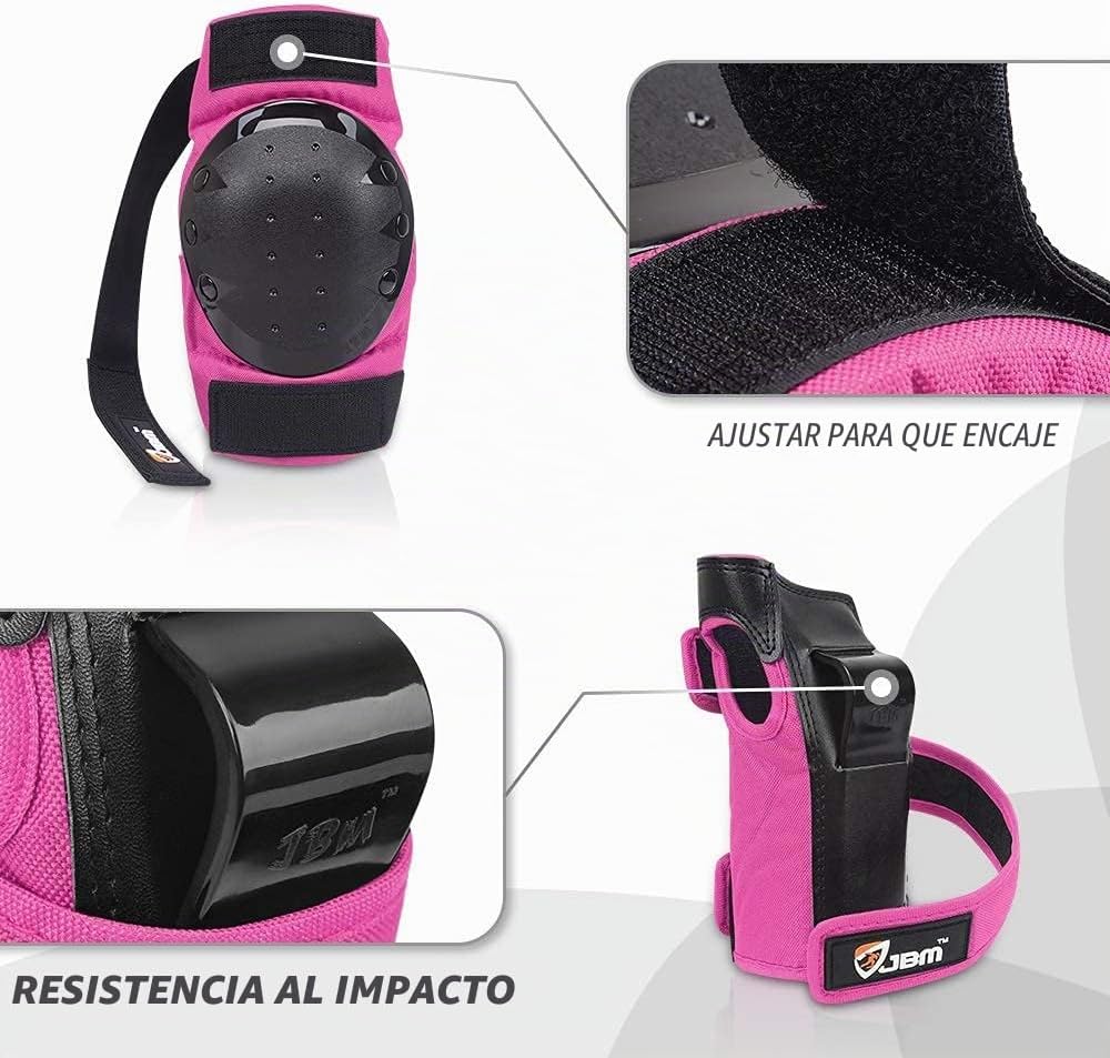 JBM - Juego de equipo de protección para patinaje para niños y adul...