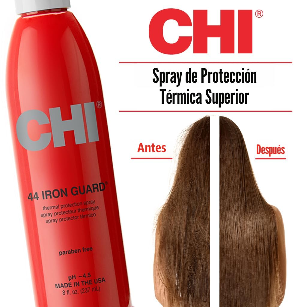 CHI 44 Iron Guard - Spray de protección térmica, fórmula nutritiva...