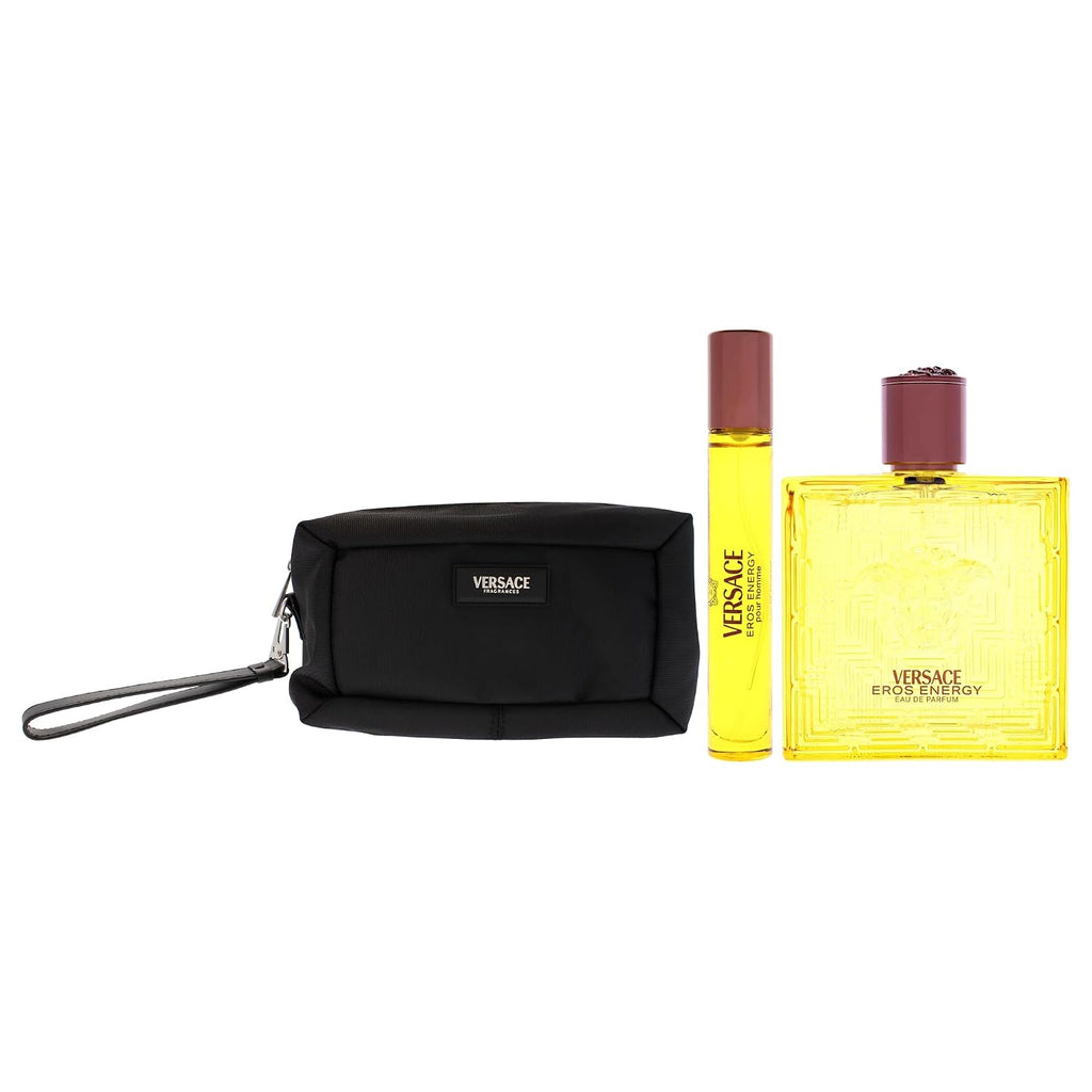 Versace Eros Energy by Versace - Juego de regalo de 3 piezas de 3.4...