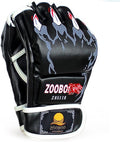 ZooBoo Guantes de MMA, guantes de boxeo de medio dedo, mitones de M...