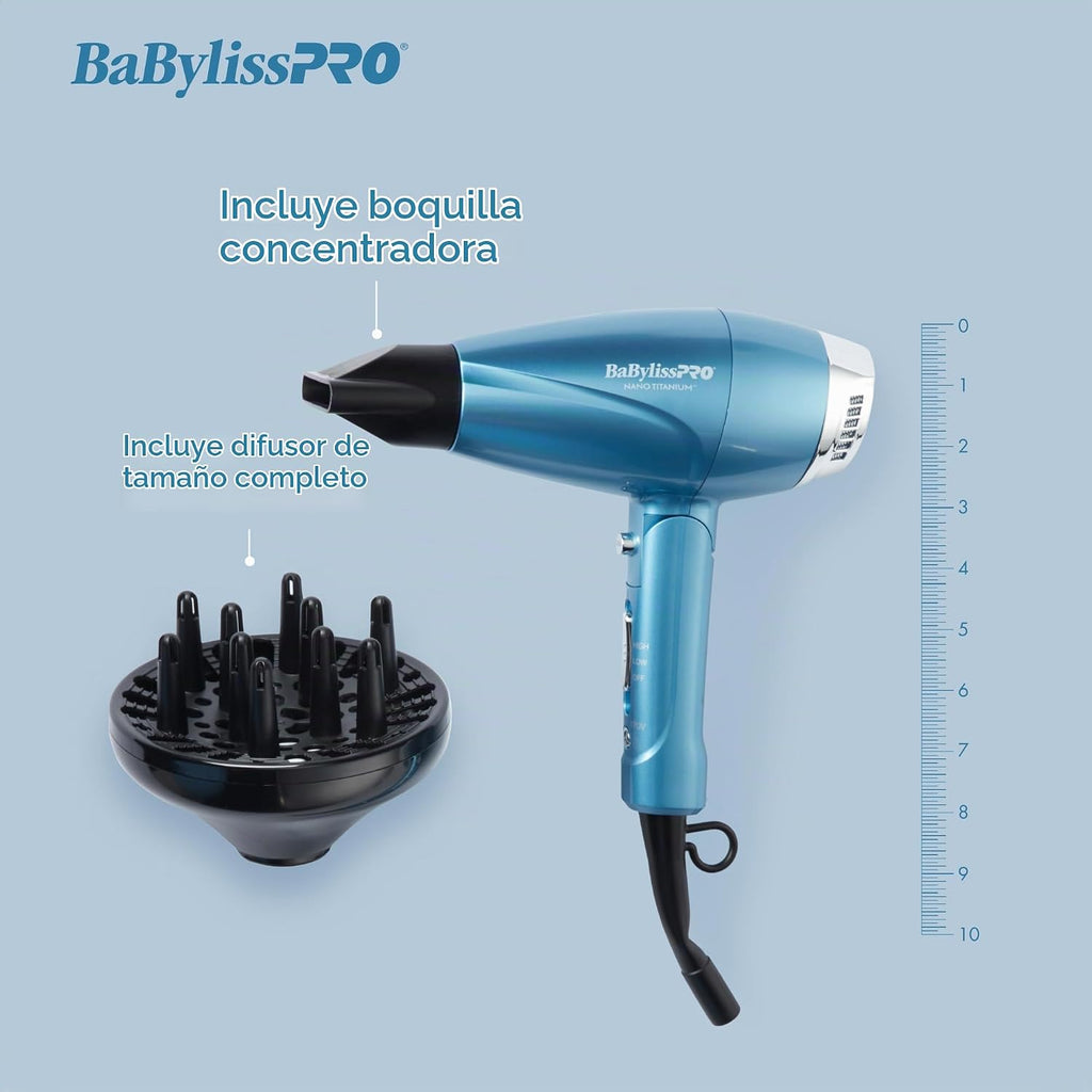 LAS HERRAMIENTAS COMPACTAS BaBylissPRO® Nano Titanium™ brindan máxi...