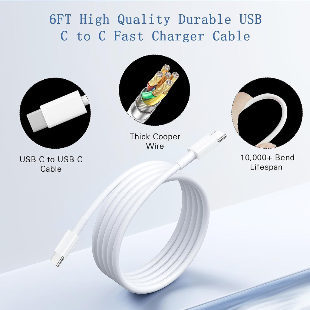 Cargador USB C súper rápido para Samsung, cargador Samsung de 45 W,...