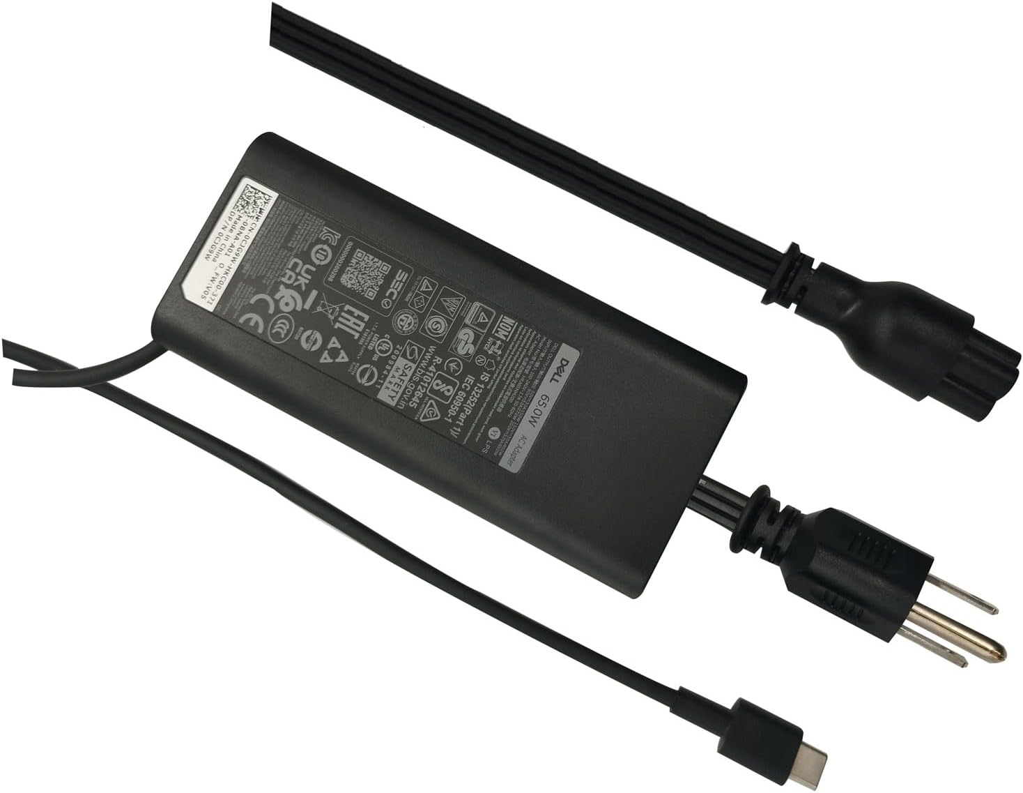 Dell Cargador para portátil de 65 W, USB tipo C, adaptador de corri...