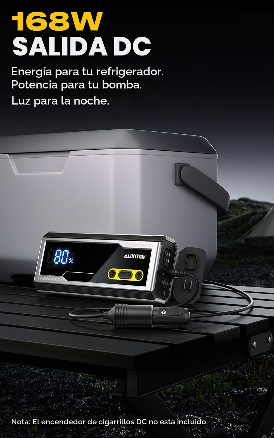 AUXITO T5 9000A - Arrancador de batería de coche resistente para to...