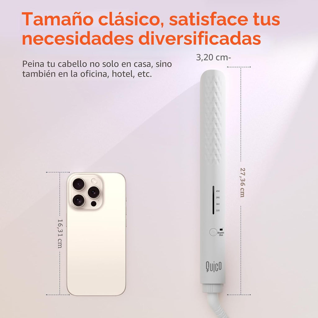 Quico - Plancha para el cabello, 110-240V, plancha para el cabello...