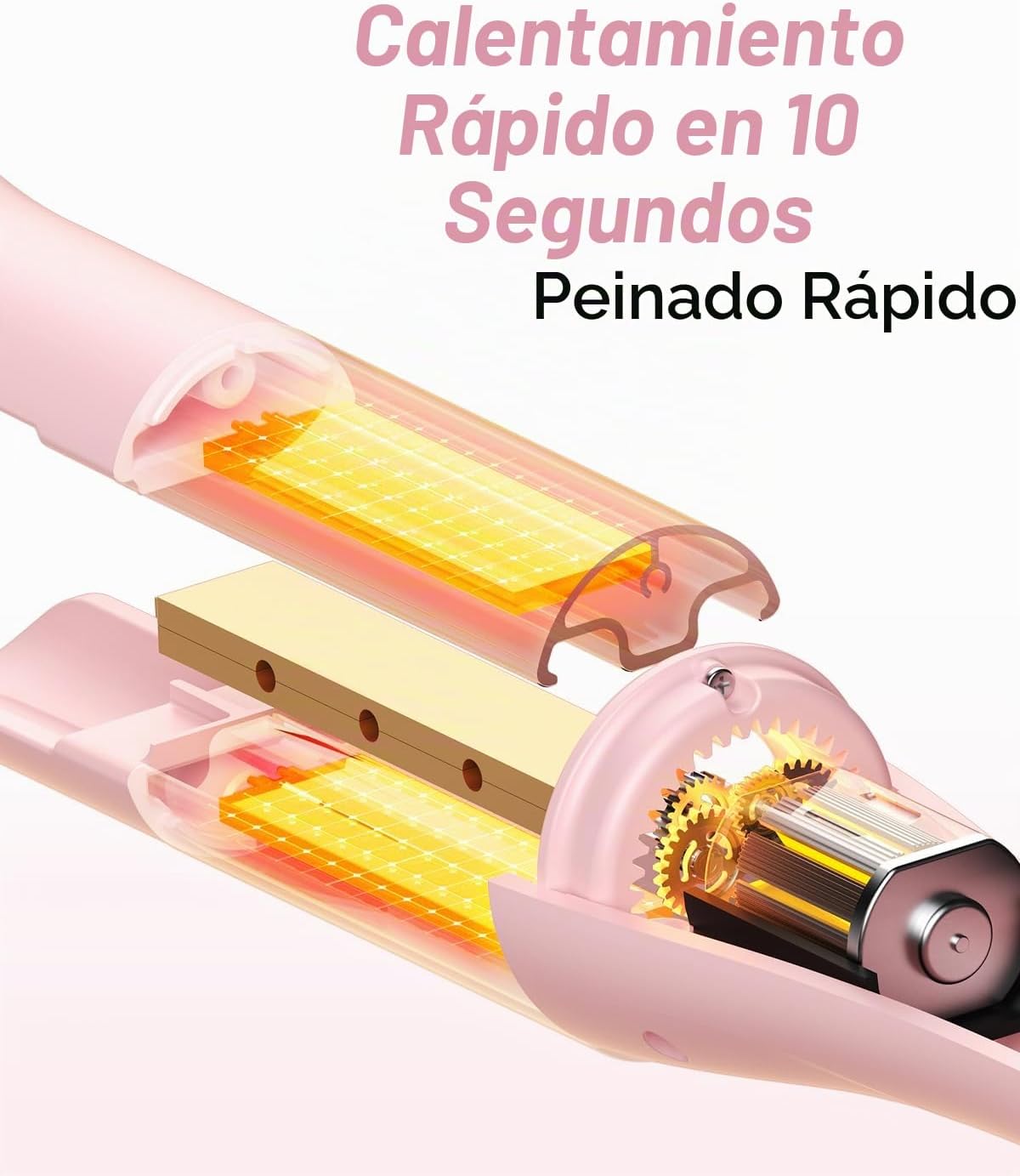 Rizador de pelo automático 3 en 1, rizador de pelo con 3 barriles (...