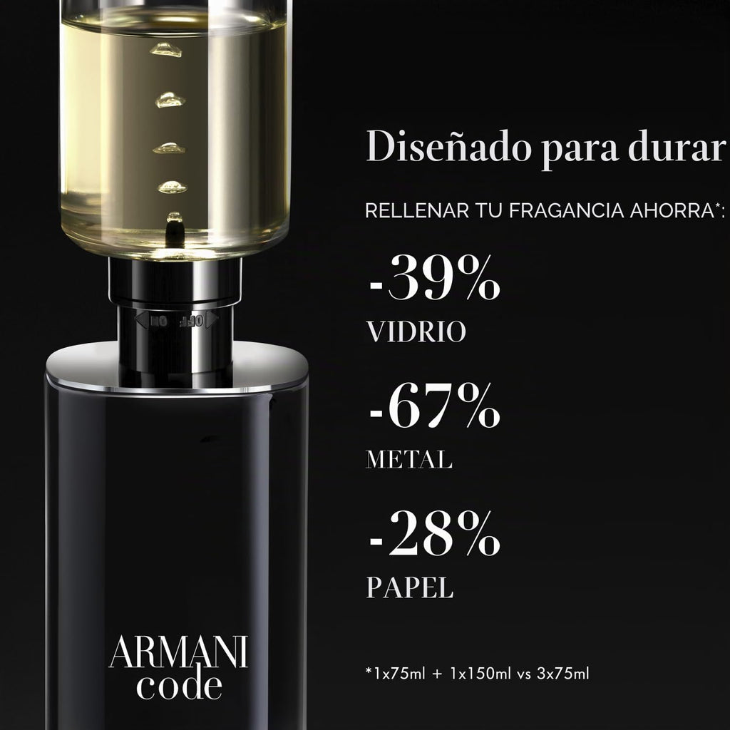 Armani Beauty - Code - Eau de Parfum - Colonia para hombre - Fragan...