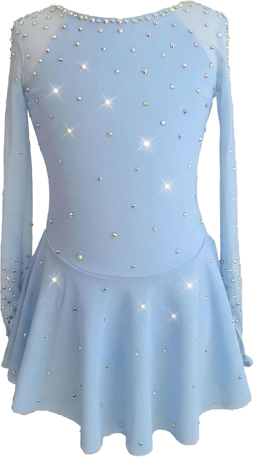 JoyCan Vestido de patinaje artístico Manga larga Poliéster Tamaño p...