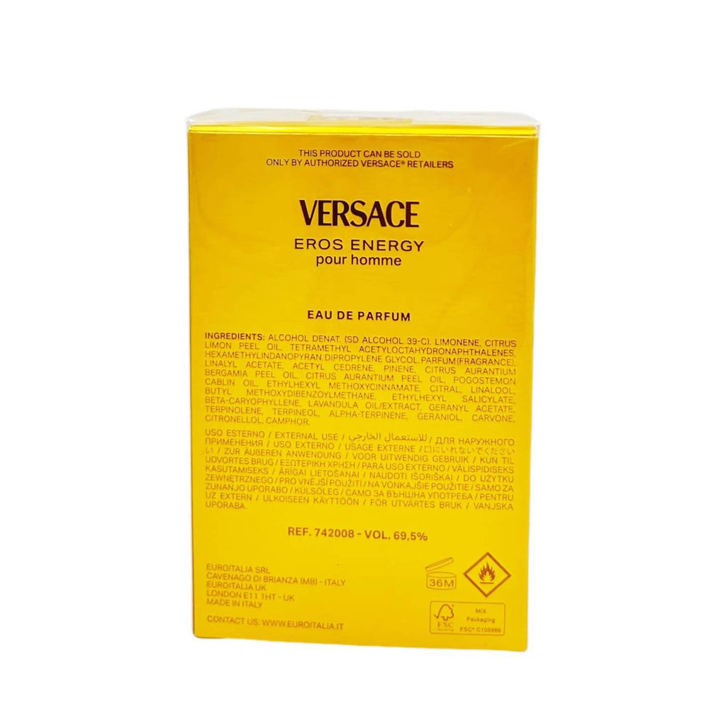 Versace Eros Energy Pour Homme Eau De Parfum Spray 6.7 onzas