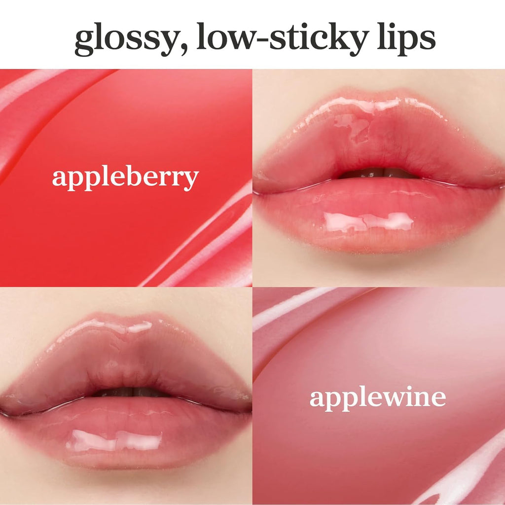 NOONI Juego de aceite de labios coreano, Appleberry y Applewine, de...