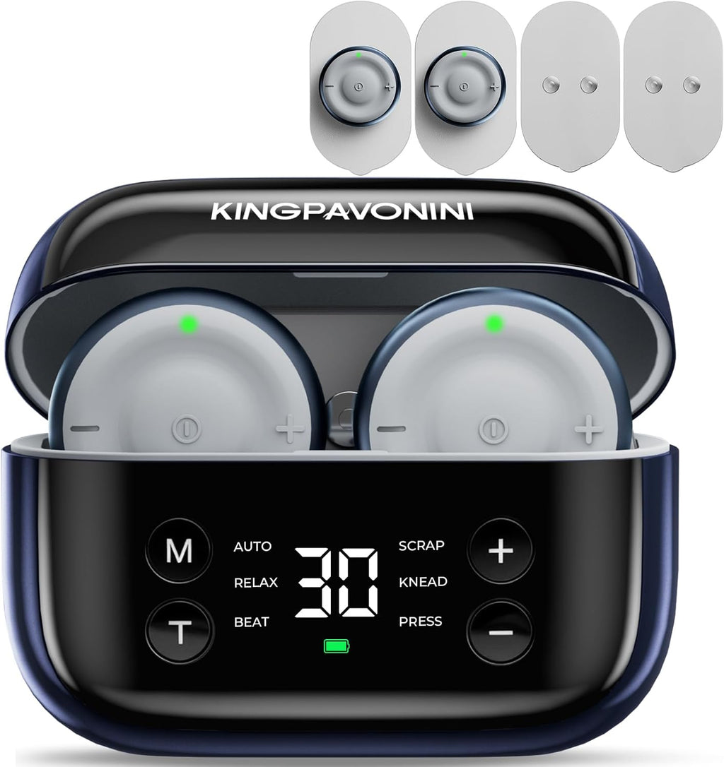 KingPavonini Unidad TENS inalámbrica estimulador muscular para tera...