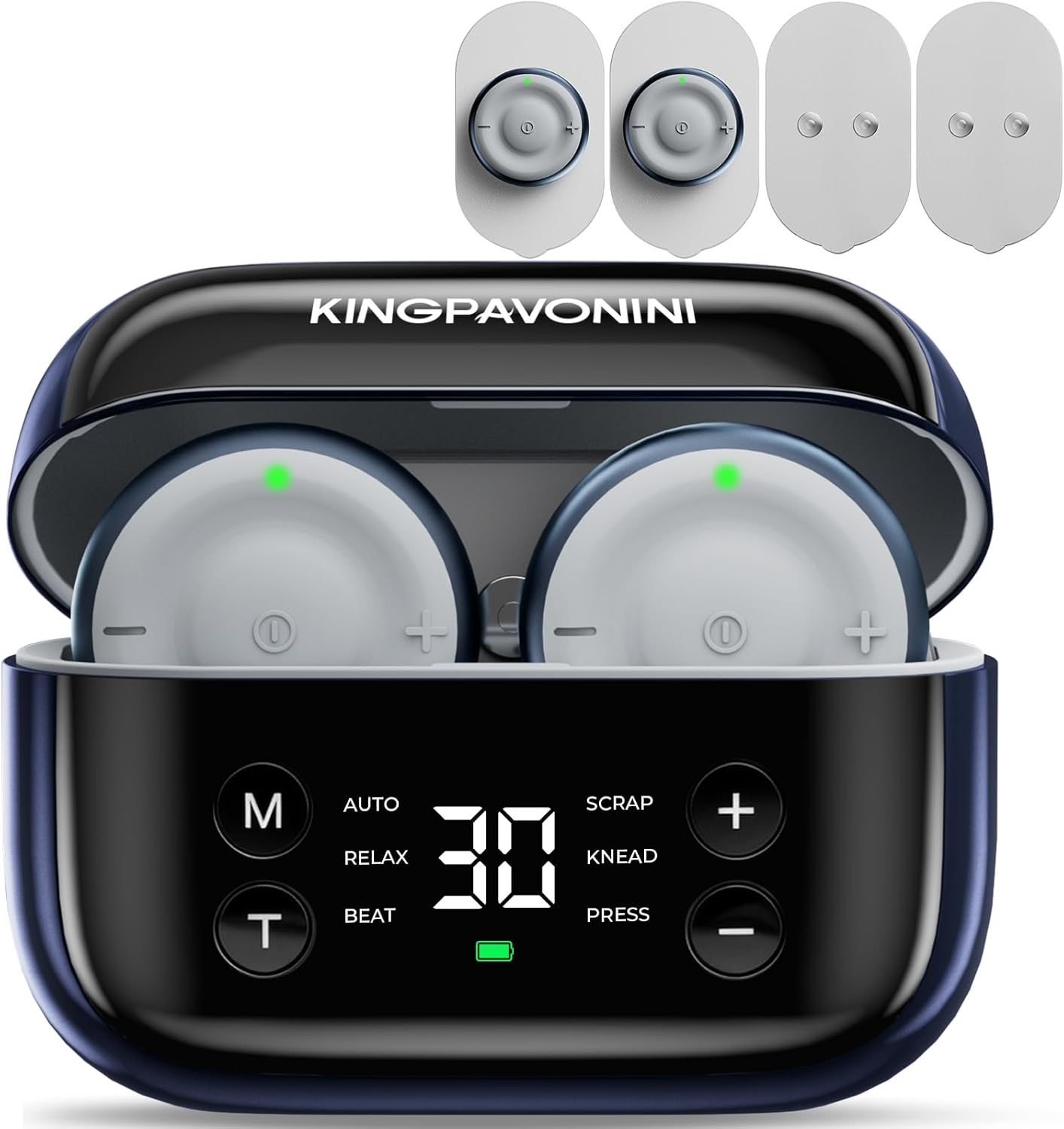 KingPavonini Unidad TENS inalámbrica estimulador muscular para tera...