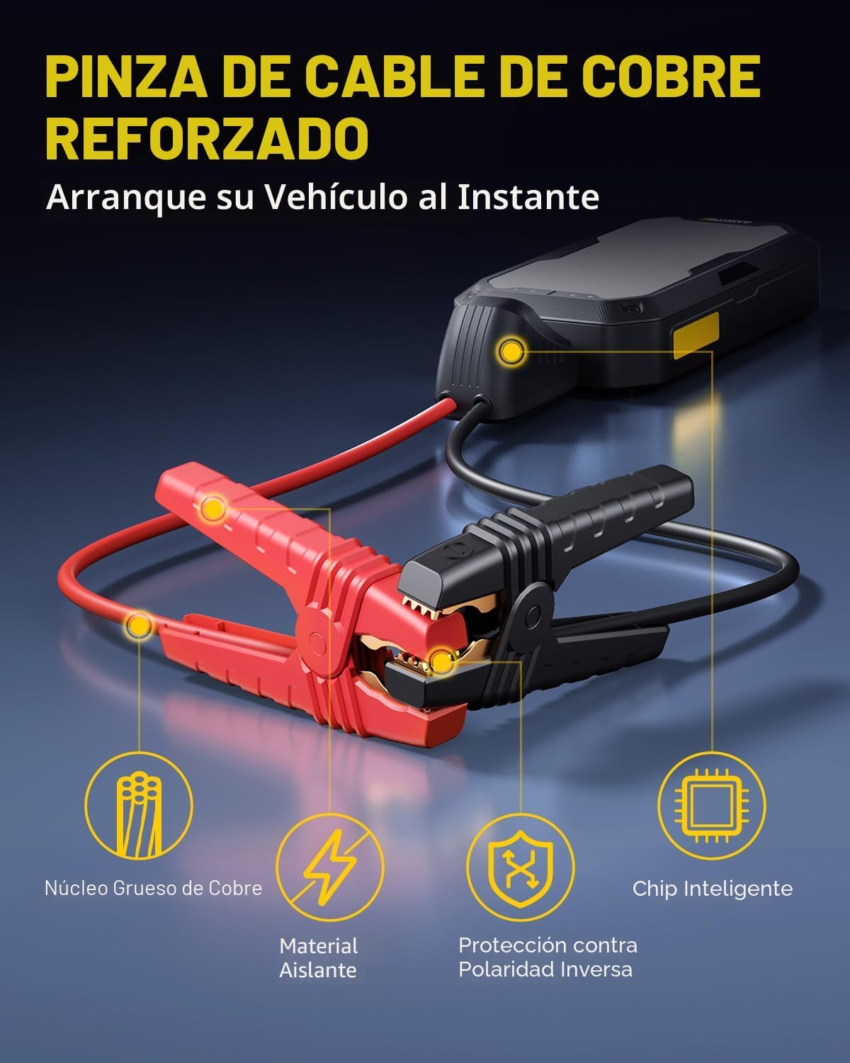 AUXITO Arrancador Portátil - Arrancador de Batería de Coche de 4000...