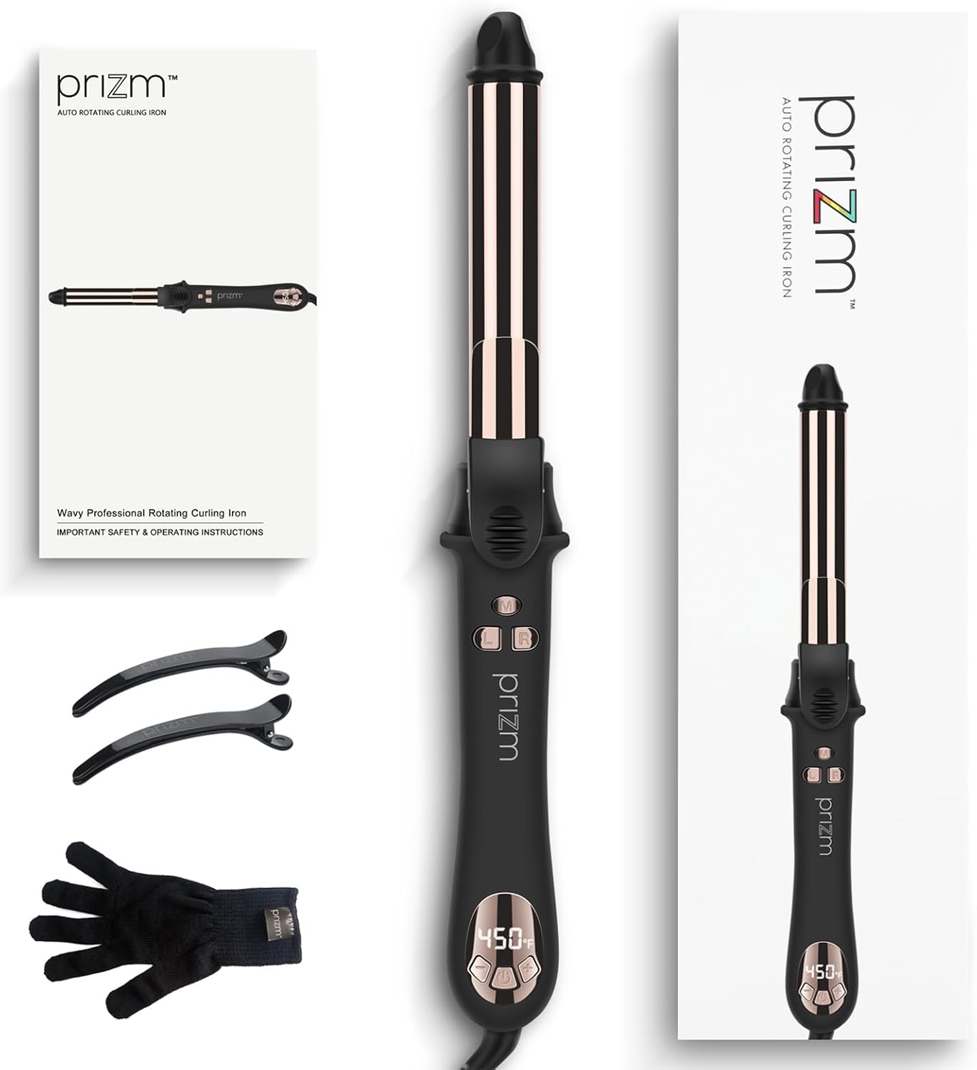 Prizm Rizador giratorio, rizador de pelo automático de 1 pulgada \/...