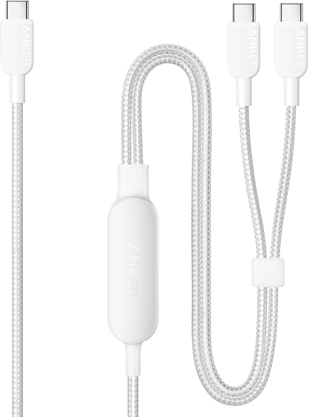 Cable Anker, cable USB C a USB C de 4 pies 2 en 1 de 140 W máx., ca...