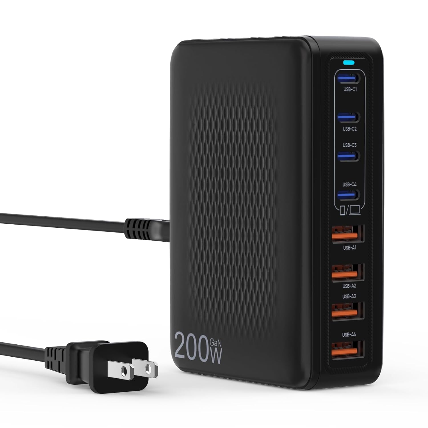 Bloque de Carga USB C, Estación de Carga USB C de 8 Puertos 200W, C...