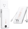 VEEKTOMX Cargador portátil con cables integrados de 10000 mAh, banc...