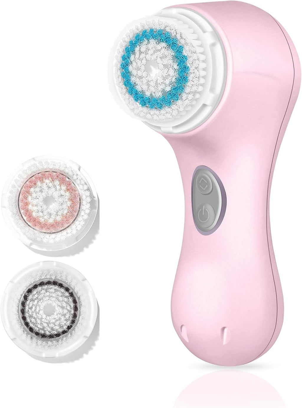 Microtree Cepillo eléctrico de limpieza facial, sin rotación, limpi...