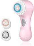 Microtree Cepillo eléctrico de limpieza facial, sin rotación, limpi...