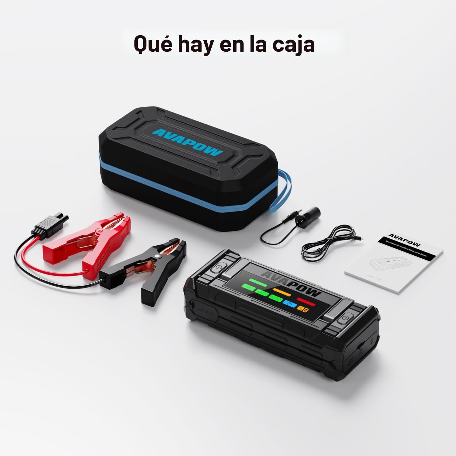 AVAPOW Arrancador de batería de 8000 A portátil con pantalla HD de...