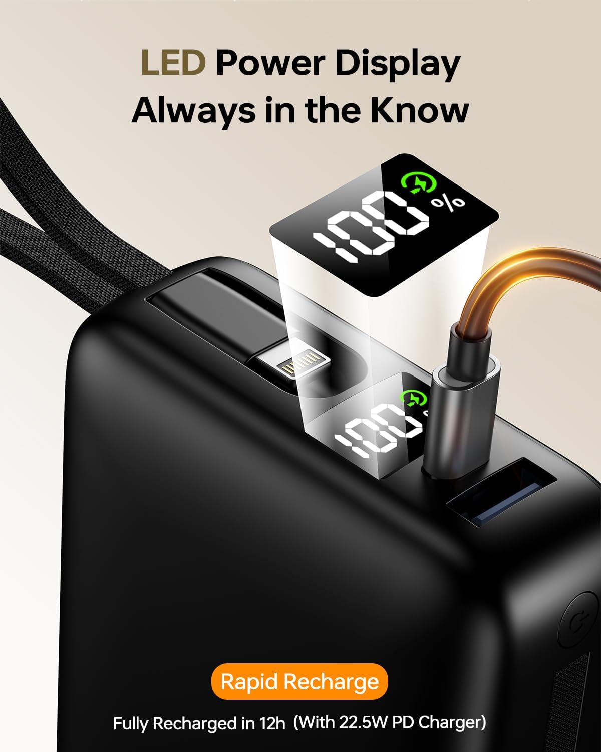IGGPBB Cargador Portátil 50000mAh Power Bank, Cargador de Teléfono...