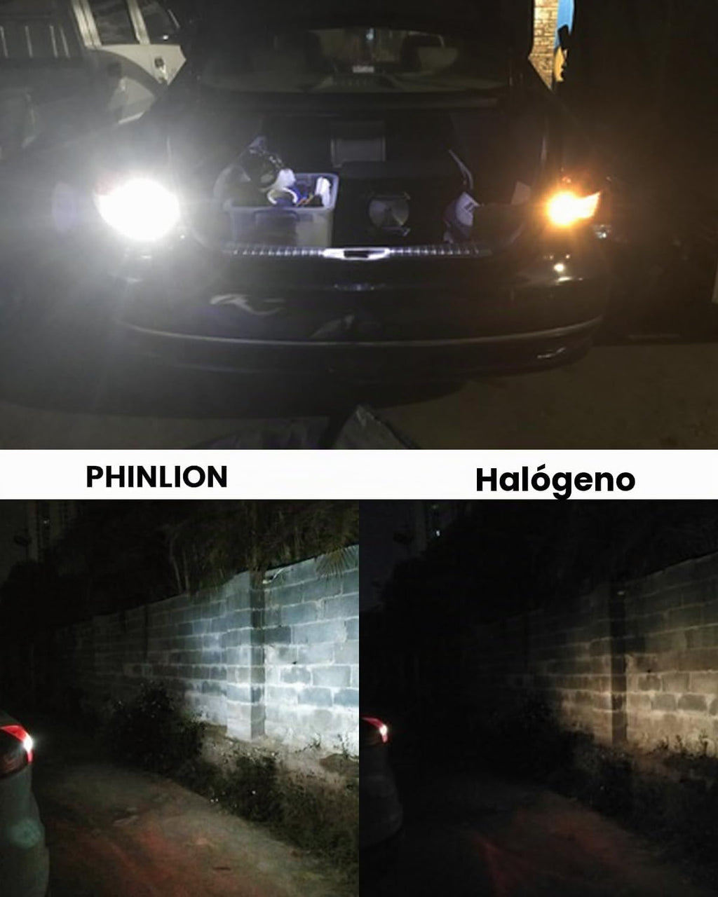 PHINLION 1157 Bombillas LED de luz blanca, 2000 lúmenes súper brill...