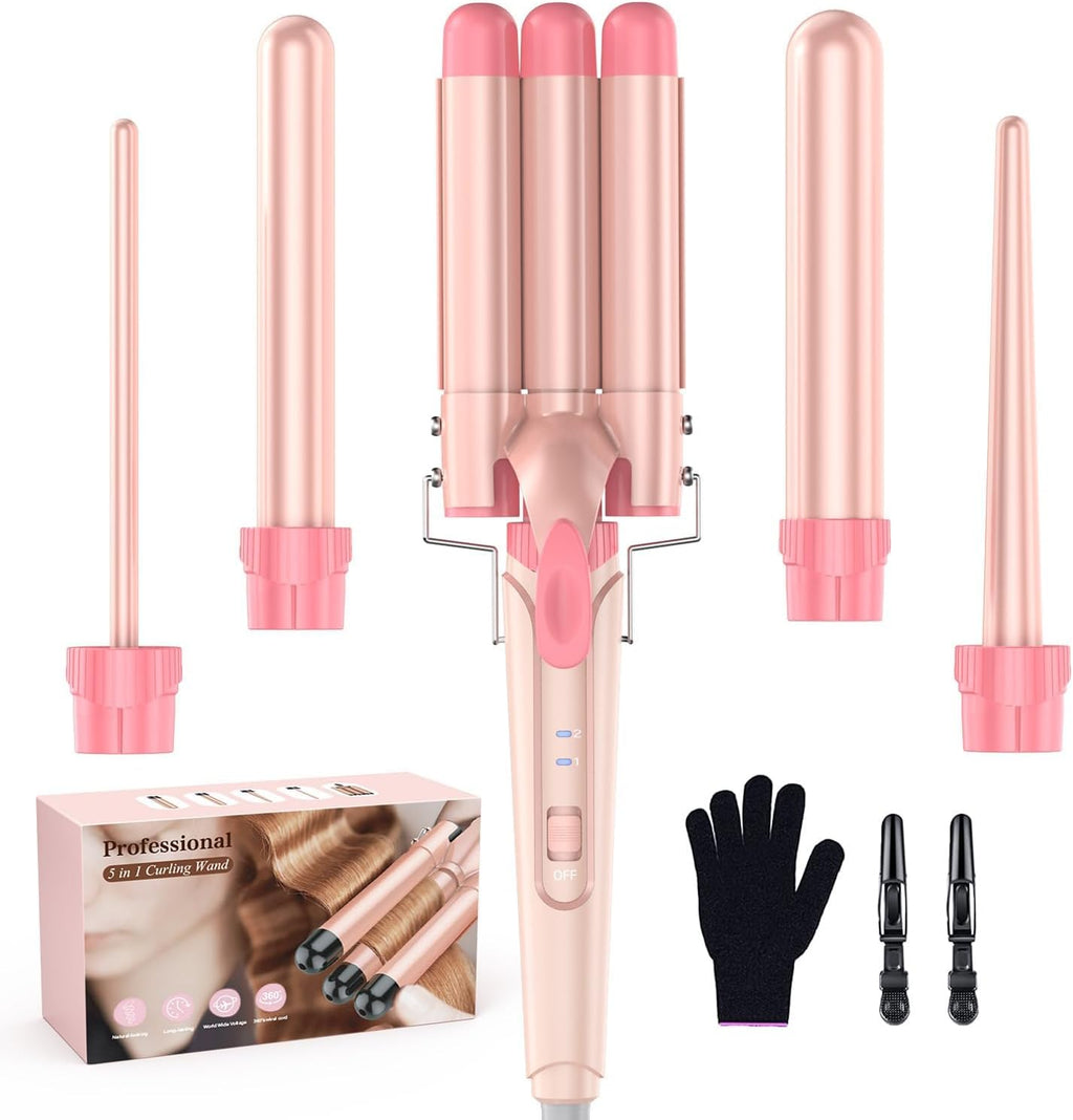 Varita Rizadora Waver - BESTOPE PRO Juego de Varita Rizadora 5 en 1...