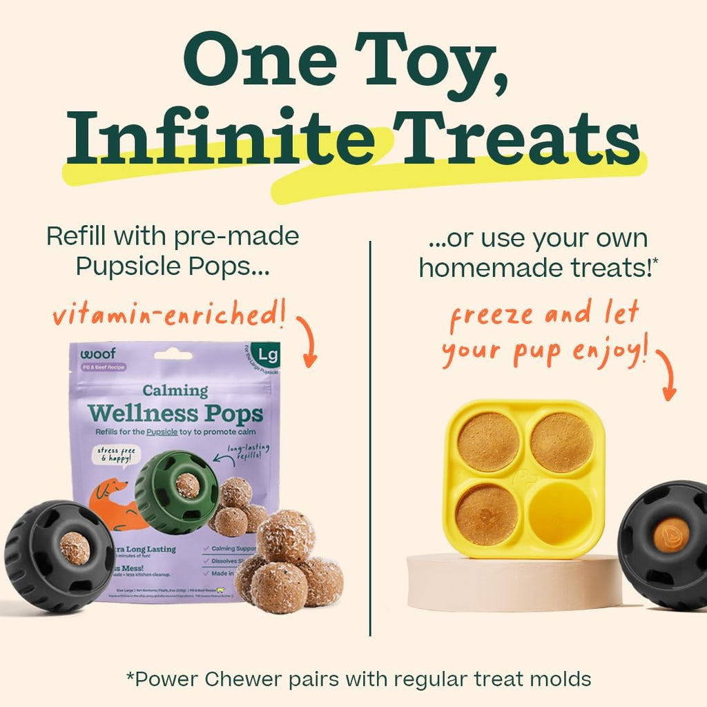 WOOF Power Chewer Pupsicle - Juguetes masticables duraderos y de la...
