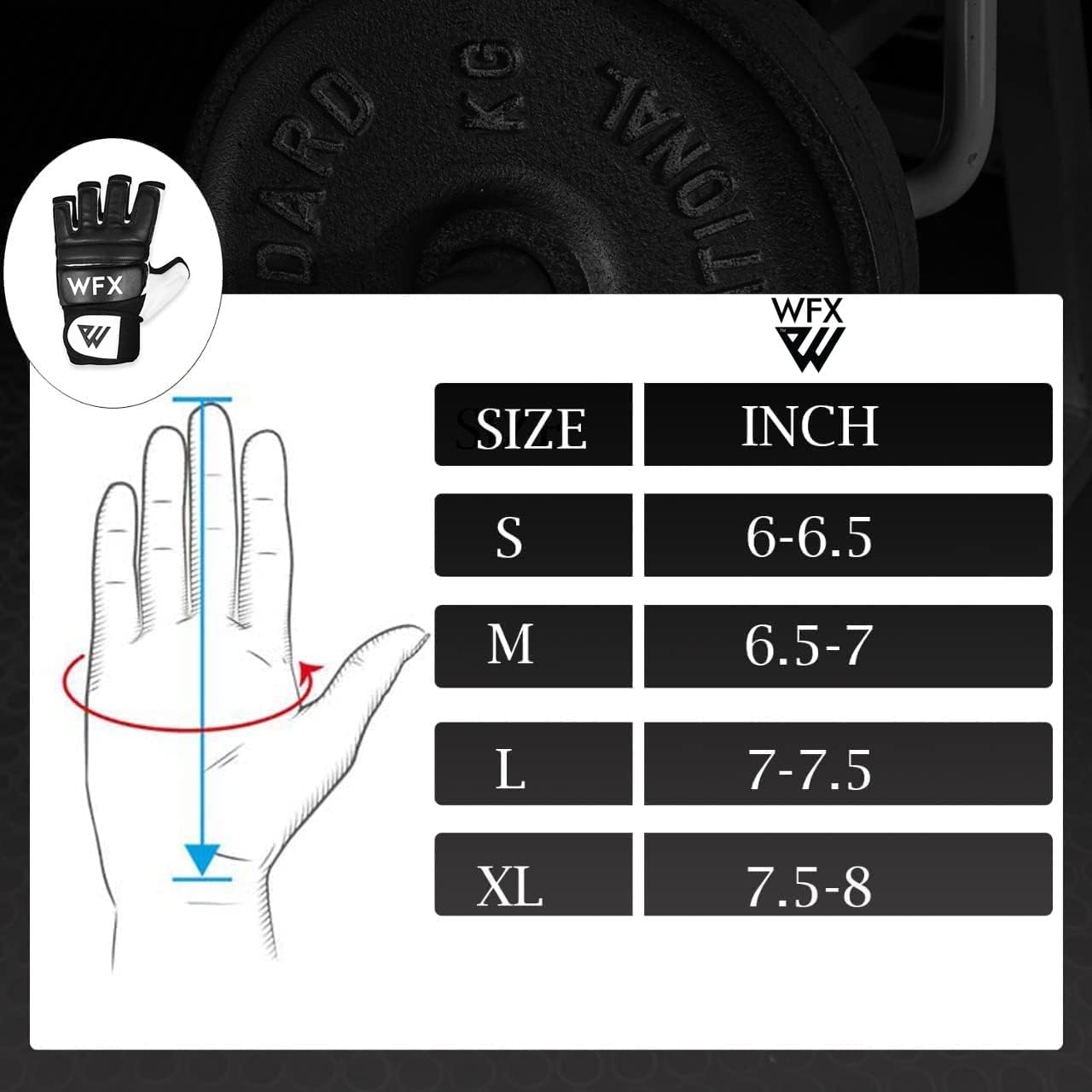 WFX Guantes de Boxeo para Saco de Boxeo, Manoplas de Karate, MMA, C...
